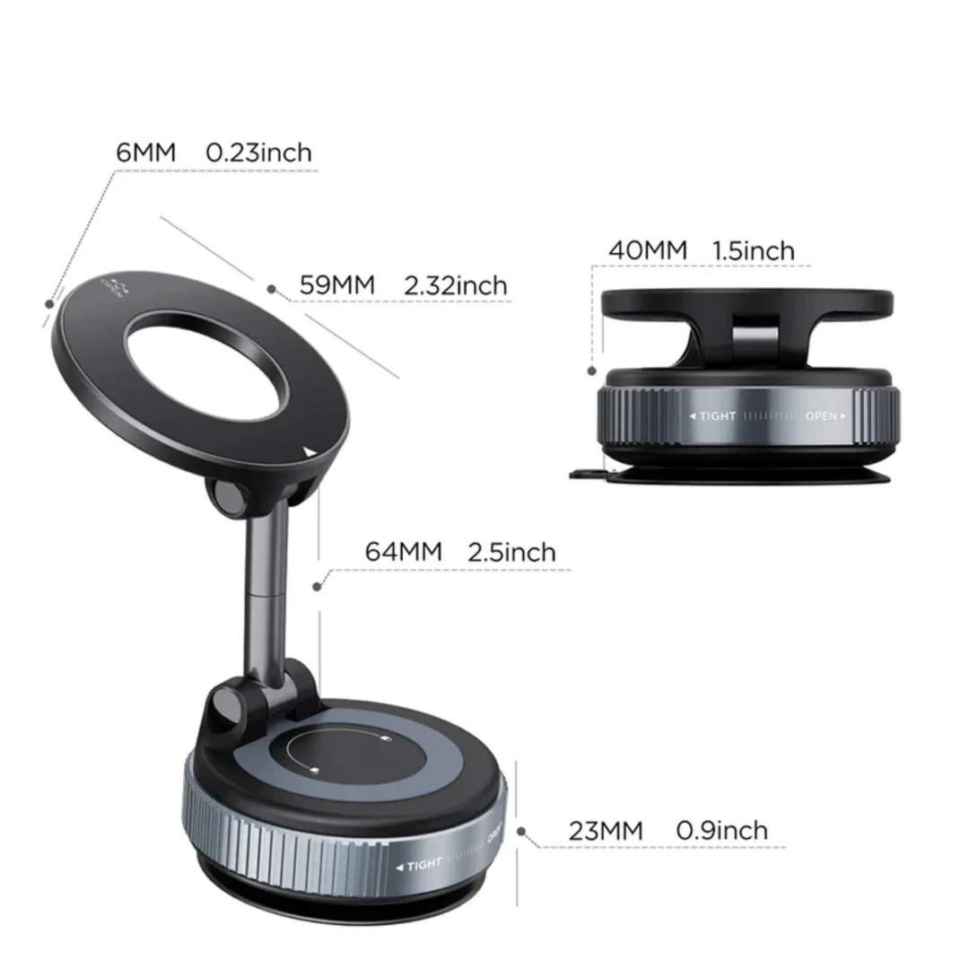 Soporte para teléfono con sujeción segura y rotación completa