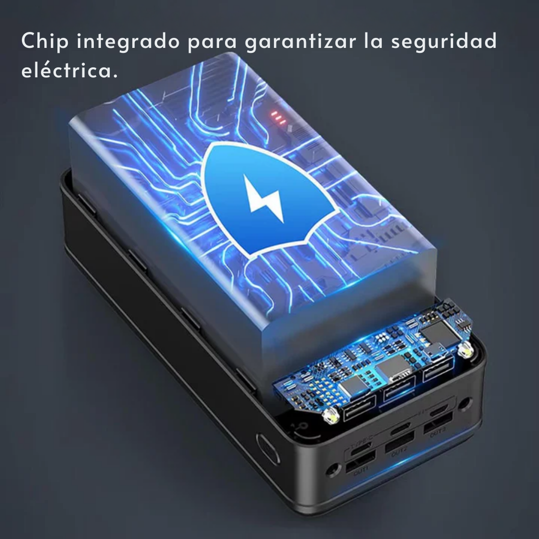 Cargador portátil de 100,000 mAh con carga ultrarrápida para Diferentes Dispositivos