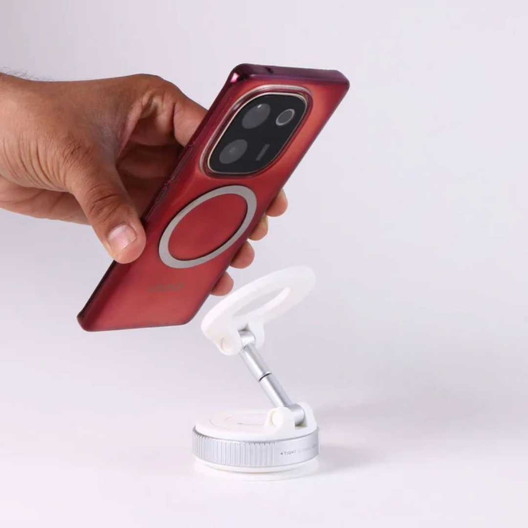 Soporte para teléfono con sujeción segura y rotación completa